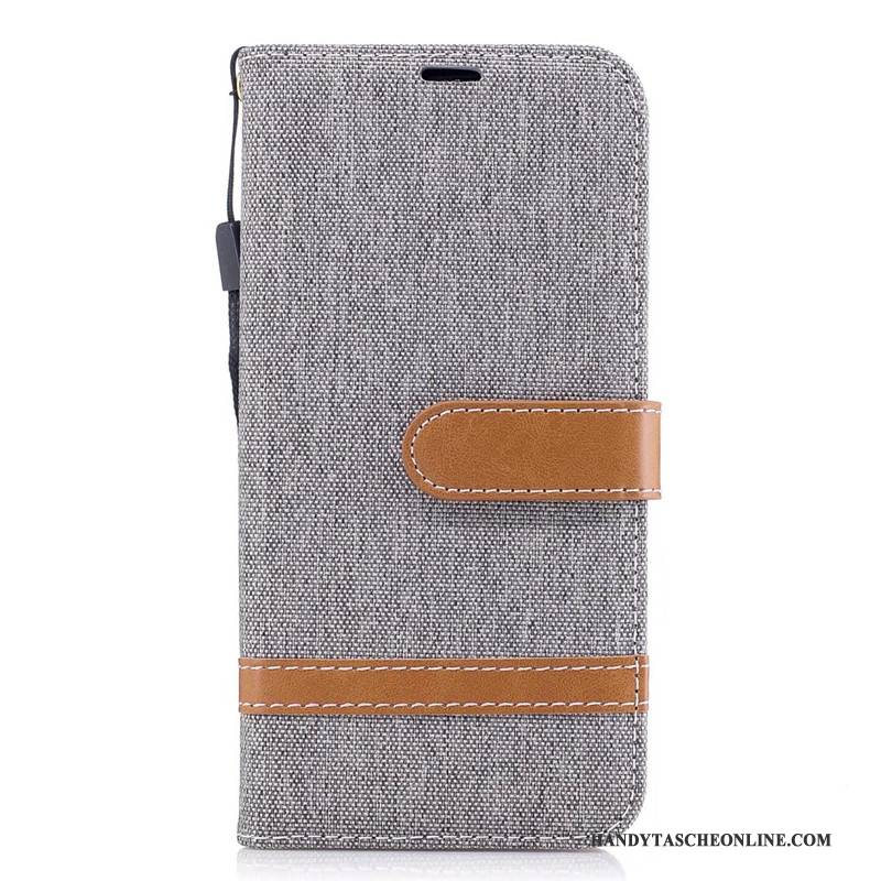 Hülle Samsung Galaxy J3 2017 Schutz Denim Lila, Case Samsung Galaxy J3 2017 Lederhülle