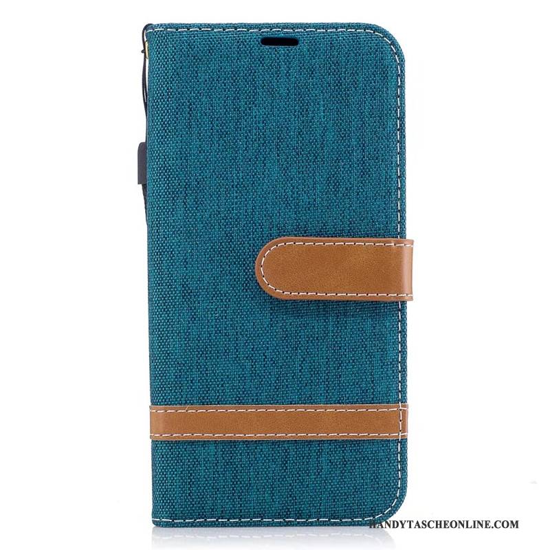 Hülle Samsung Galaxy J3 2017 Schutz Denim Lila, Case Samsung Galaxy J3 2017 Lederhülle