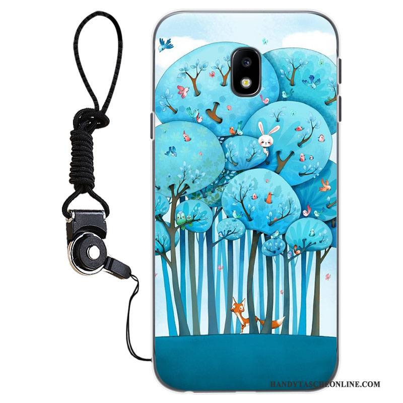 Hülle Samsung Galaxy J3 2017 Silikon Anti-sturz Hellblau, Case Samsung Galaxy J3 2017 Taschen Handyhüllen