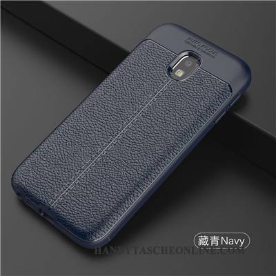 Hülle Samsung Galaxy J3 2017 Silikon Muster Anti-sturz, Case Samsung Galaxy J3 2017 Kreativ Handyhüllen Blau