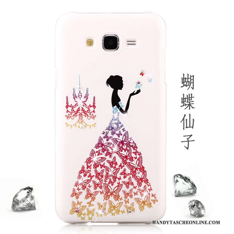 Hülle Samsung Galaxy J5 2015 Gemalt Handyhüllen Schwer, Case Samsung Galaxy J5 2015 Schutz Grün