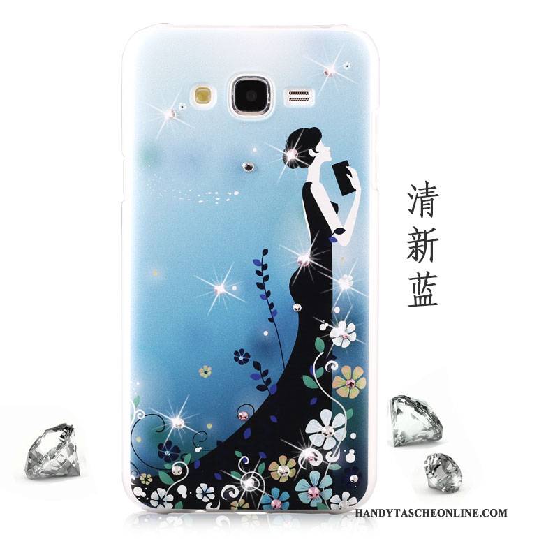 Hülle Samsung Galaxy J5 2015 Karikatur Weiß Handyhüllen, Case Samsung Galaxy J5 2015 Schutz Schwer