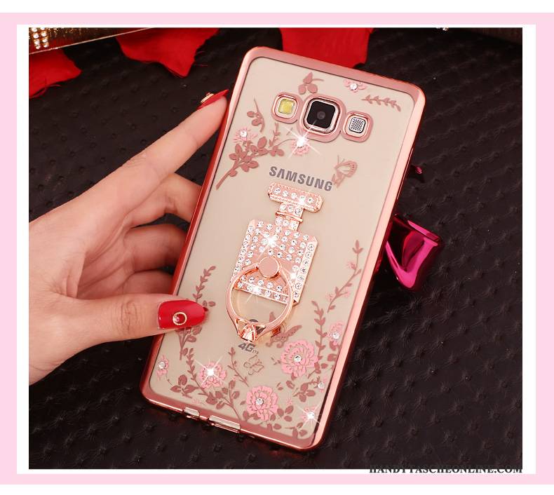 Hülle Samsung Galaxy J5 2015 Silikon Rosa Anti-sturz, Case Samsung Galaxy J5 2015 Schutz Handyhüllen