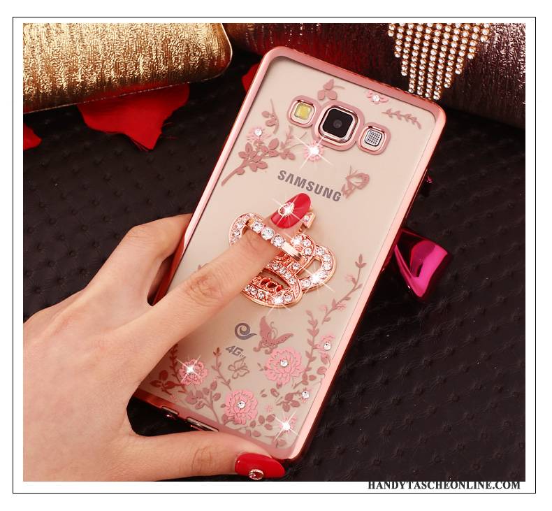 Hülle Samsung Galaxy J5 2015 Silikon Rosa Anti-sturz, Case Samsung Galaxy J5 2015 Schutz Handyhüllen