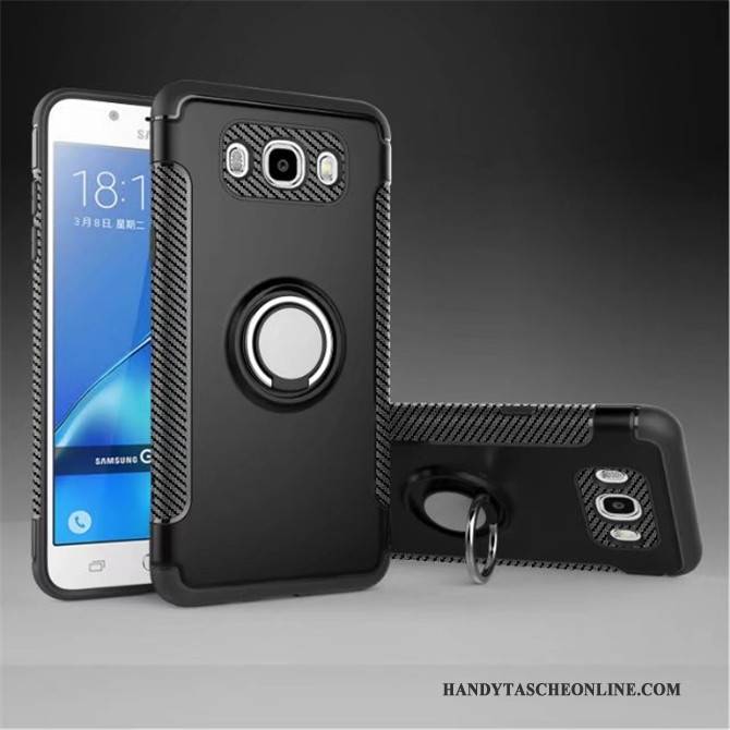 Hülle Samsung Galaxy J5 2016 Halterung Unsichtbar Schwarz, Case Samsung Galaxy J5 2016 Schutz An Bord Handyhüllen