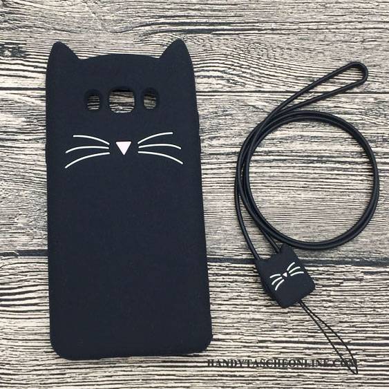 Hülle Samsung Galaxy J5 2016 Karikatur Schwarz Handyhüllen, Case Samsung Galaxy J5 2016 Weiche