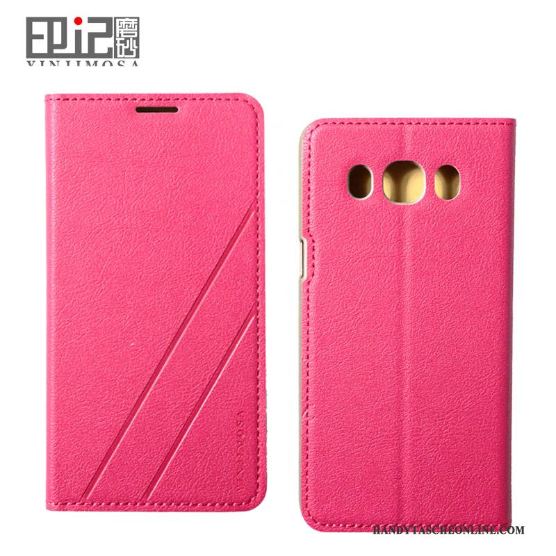 Hülle Samsung Galaxy J5 2016 Lederhülle Grün Handyhüllen, Case Samsung Galaxy J5 2016 Schutz