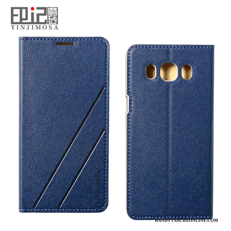 Hülle Samsung Galaxy J5 2016 Lederhülle Grün Handyhüllen, Case Samsung Galaxy J5 2016 Schutz