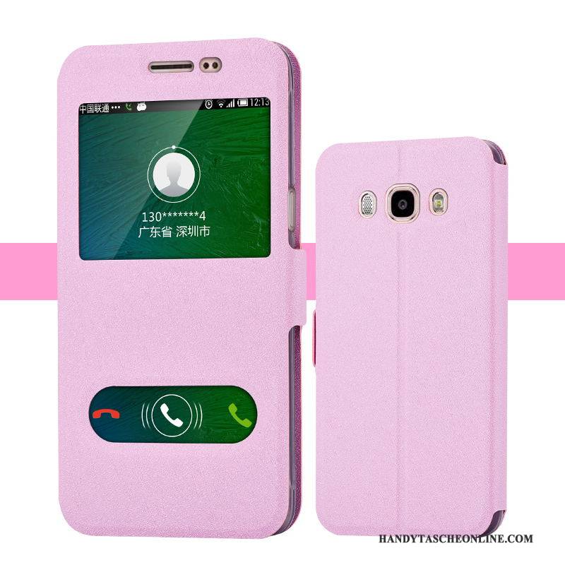 Hülle Samsung Galaxy J5 2016 Lederhülle Handyhüllen Rosa, Case Samsung Galaxy J5 2016 Schutz Trend