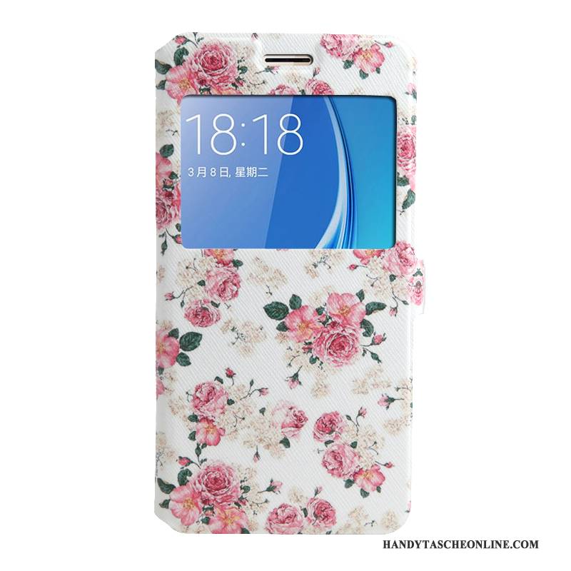 Hülle Samsung Galaxy J5 2016 Schutz Fenster Öffnen Lila, Case Samsung Galaxy J5 2016 Gemalt Handyhüllen