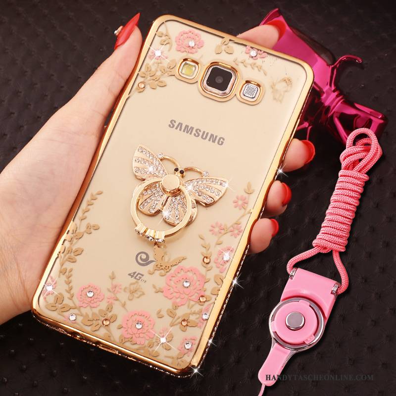 Hülle Samsung Galaxy J5 2016 Strass Rosa Handyhüllen, Case Samsung Galaxy J5 2016 Taschen