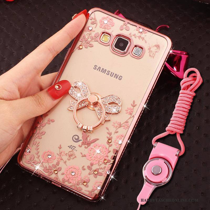 Hülle Samsung Galaxy J5 2016 Strass Rosa Handyhüllen, Case Samsung Galaxy J5 2016 Taschen