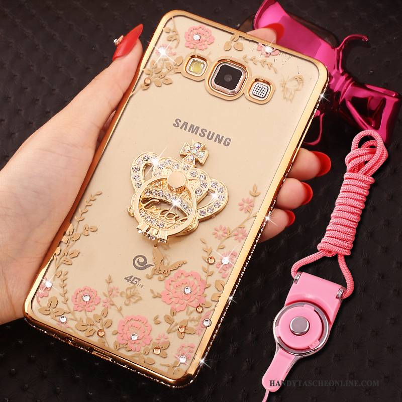 Hülle Samsung Galaxy J5 2016 Strass Rosa Handyhüllen, Case Samsung Galaxy J5 2016 Taschen