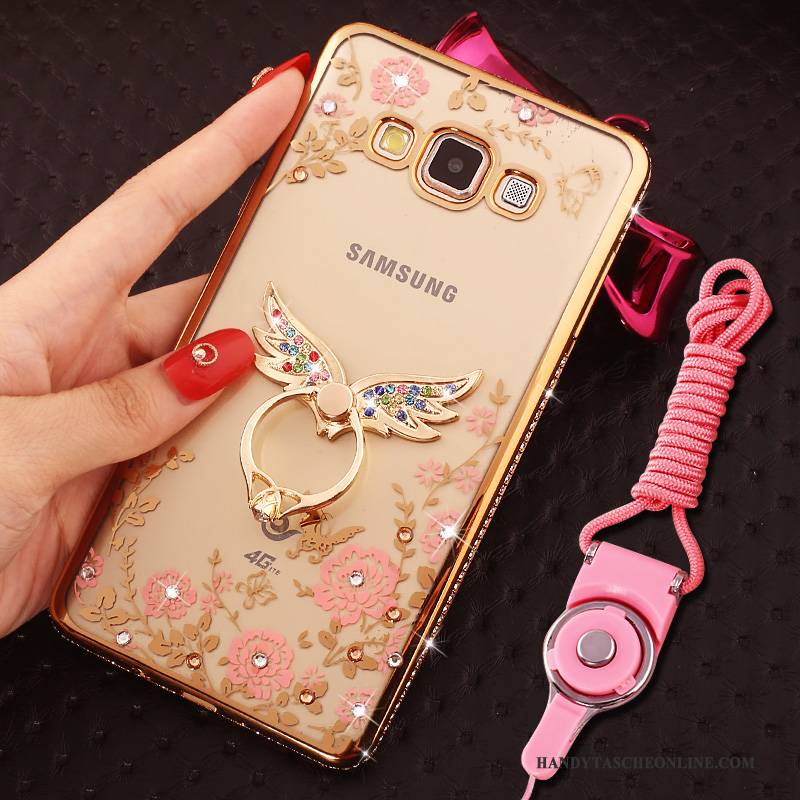 Hülle Samsung Galaxy J5 2016 Strass Rosa Handyhüllen, Case Samsung Galaxy J5 2016 Taschen