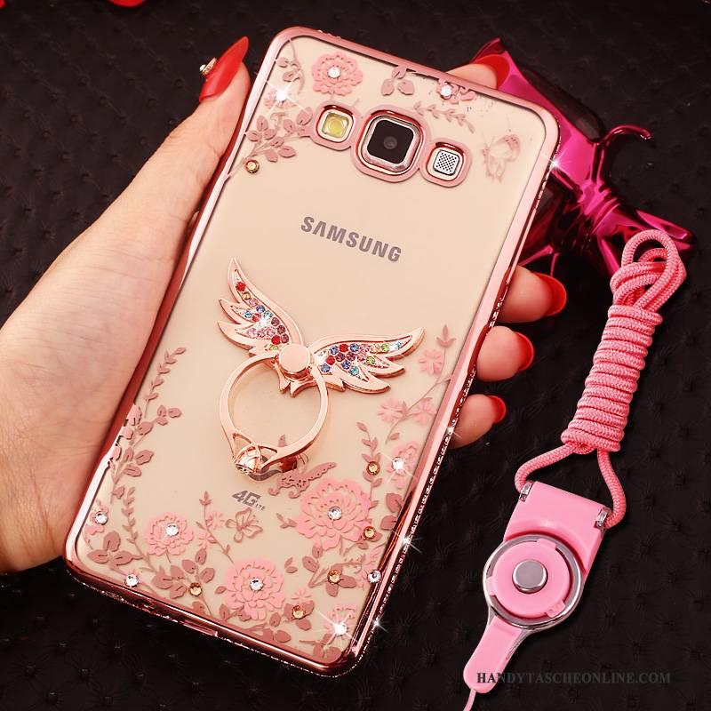 Hülle Samsung Galaxy J5 2016 Strass Rosa Handyhüllen, Case Samsung Galaxy J5 2016 Taschen