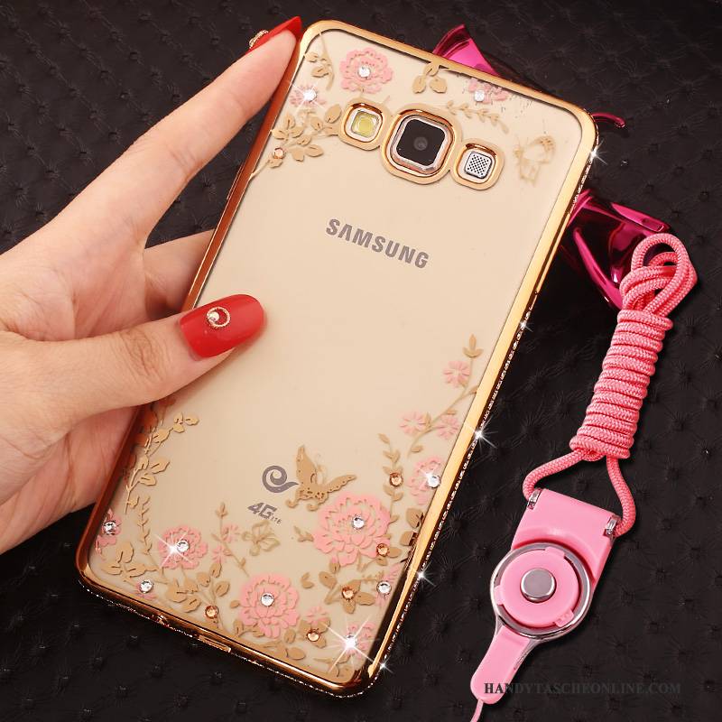 Hülle Samsung Galaxy J5 2016 Strass Rosa Handyhüllen, Case Samsung Galaxy J5 2016 Taschen