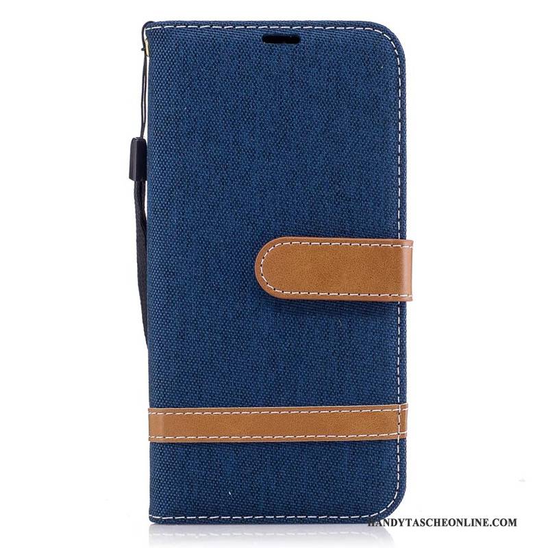 Hülle Samsung Galaxy J5 2017 Geldbörse Lila Denim, Case Samsung Galaxy J5 2017 Lederhülle