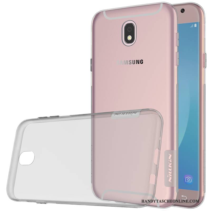 Hülle Samsung Galaxy J5 2017 Silikon Dünne Schlank, Case Samsung Galaxy J5 2017 Gold Transparent