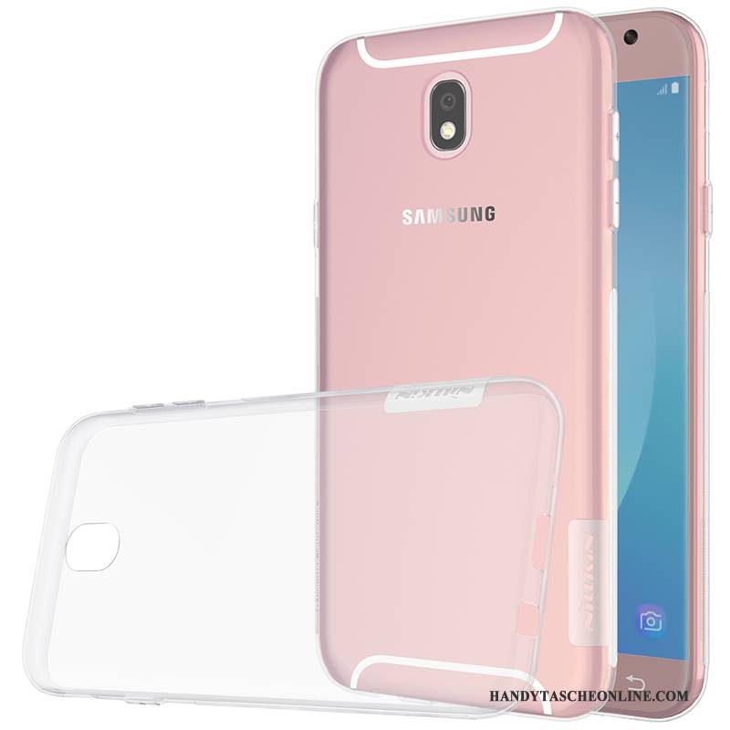 Hülle Samsung Galaxy J5 2017 Silikon Dünne Schlank, Case Samsung Galaxy J5 2017 Gold Transparent