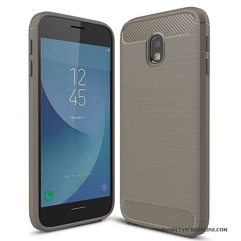 Hülle Samsung Galaxy J5 2017 Silikon Grau, Case Samsung Galaxy J5 2017 Schutz