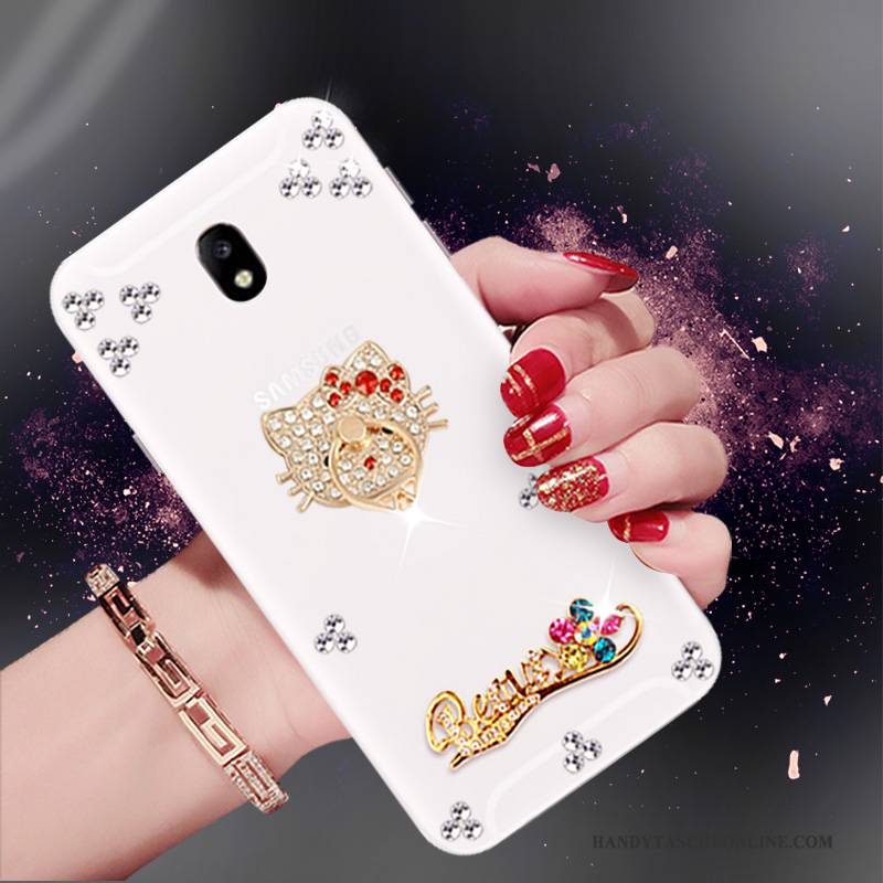 Hülle Samsung Galaxy J5 2017 Strass Handyhüllen Weiß, Case Samsung Galaxy J5 2017 Schutz Trend Europa