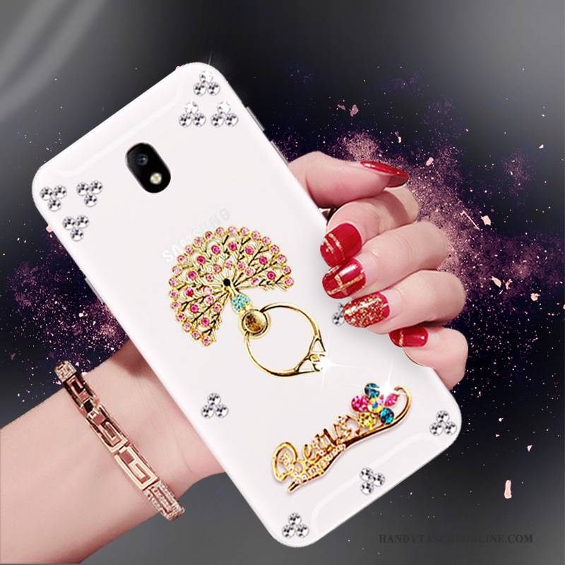 Hülle Samsung Galaxy J5 2017 Strass Handyhüllen Weiß, Case Samsung Galaxy J5 2017 Schutz Trend Europa