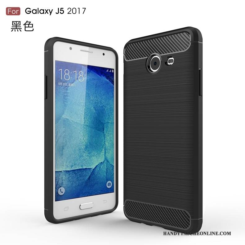 Hülle Samsung Galaxy J5 2017 Weiche Seide Faser, Case Samsung Galaxy J5 2017 Schutz Grün Muster