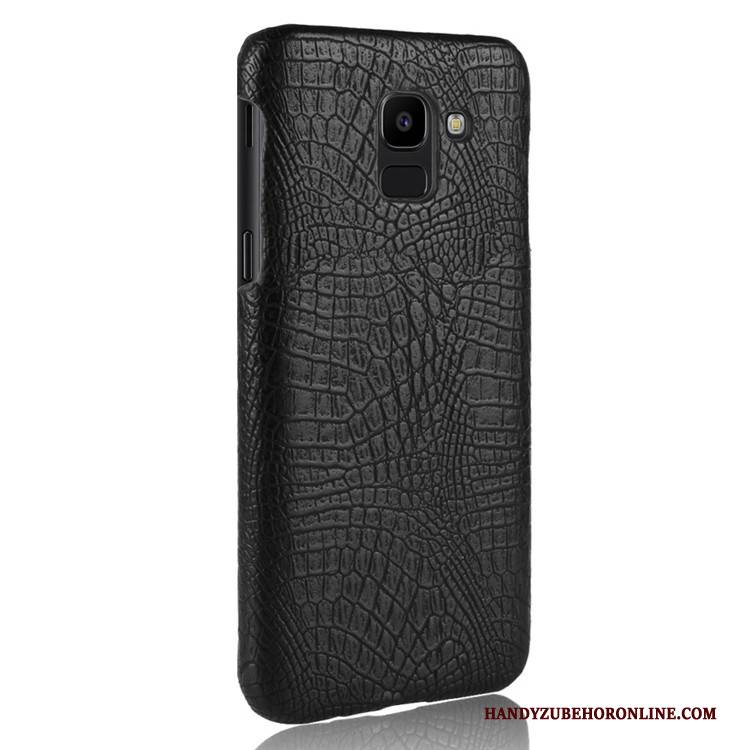 Hülle Samsung Galaxy J6 Leder Krokodilmuster Anti-sturz, Case Samsung Galaxy J6 Schutz Schwer Qualität