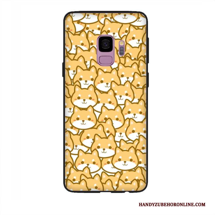 Hülle Samsung Galaxy J6 Nette Hund, Case Samsung Galaxy J6 Handyhüllen Gelb