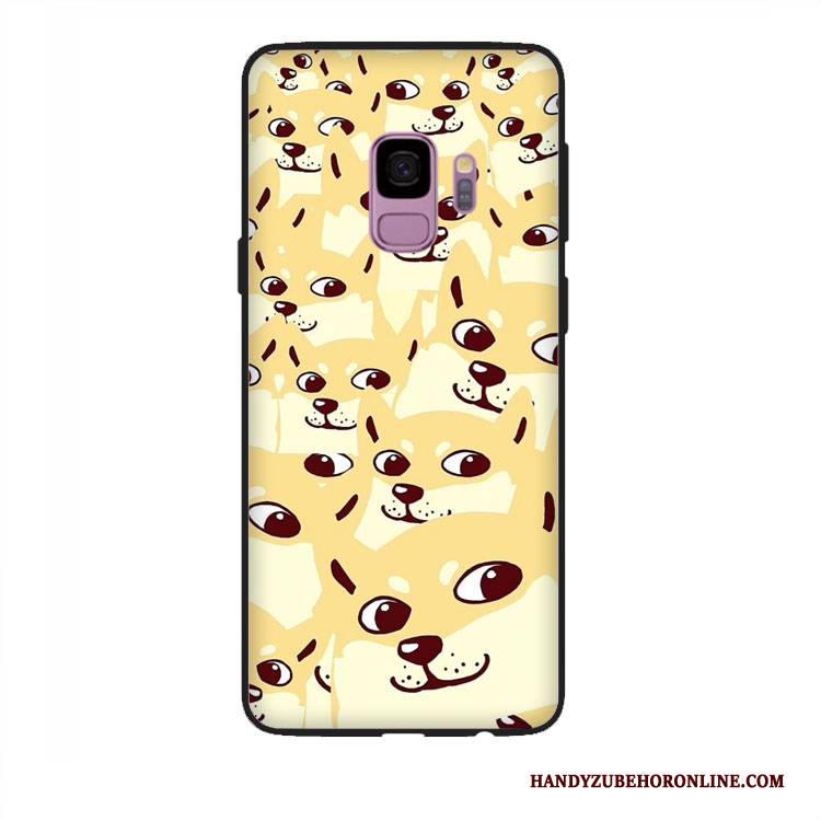 Hülle Samsung Galaxy J6 Nette Hund, Case Samsung Galaxy J6 Handyhüllen Gelb