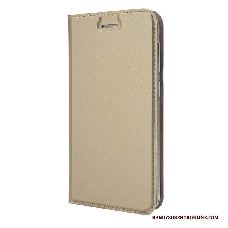 Hülle Samsung Galaxy J6 Schutz Karte Anti-sturz, Case Samsung Galaxy J6 Folio Dunkelblau Schlank