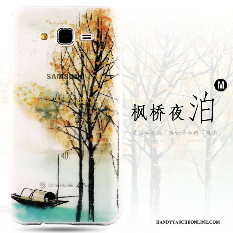 Hülle Samsung Galaxy J7 2015 Farbe Schlank Handyhüllen, Case Samsung Galaxy J7 2015 Schutz Nubuck Transparent