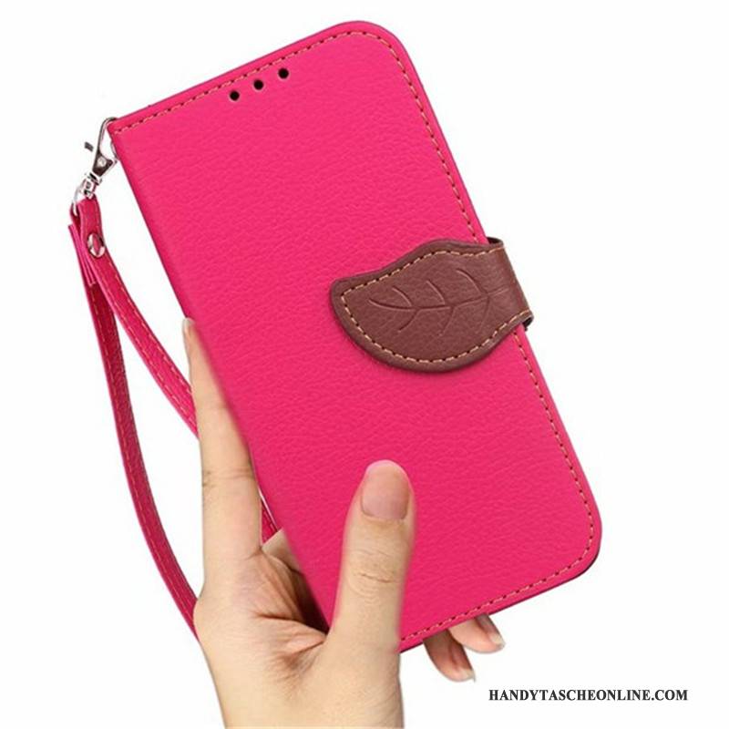 Hülle Samsung Galaxy J7 2015 Folio Trend Lila, Case Samsung Galaxy J7 2015 Schutz