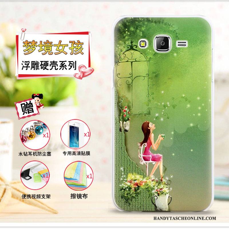 Hülle Samsung Galaxy J7 2015 Karikatur Lila Handyhüllen, Case Samsung Galaxy J7 2015 Schutz Dünne