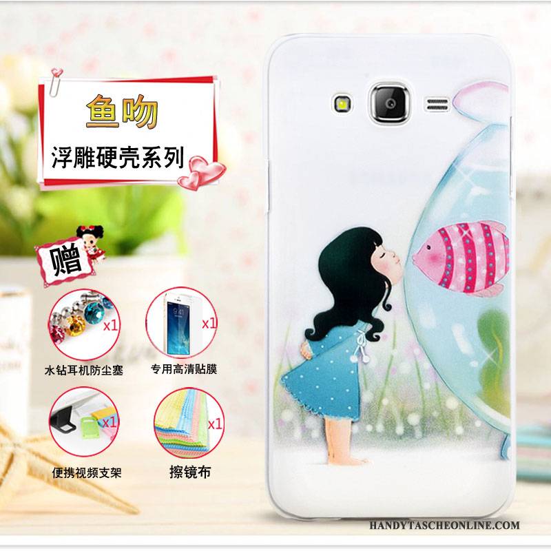 Hülle Samsung Galaxy J7 2015 Karikatur Lila Handyhüllen, Case Samsung Galaxy J7 2015 Schutz Dünne