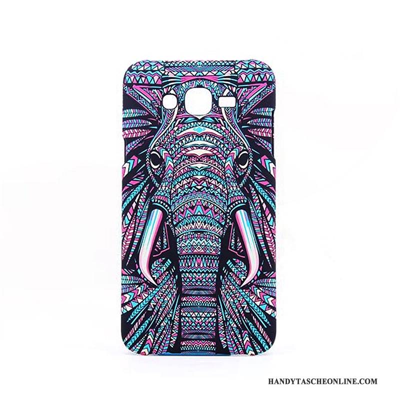 Hülle Samsung Galaxy J7 2015 Karikatur Schwer Tier, Case Samsung Galaxy J7 2015 Farbe Leuchtende Handyhüllen