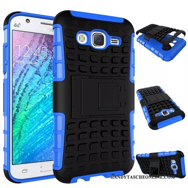 Hülle Samsung Galaxy J7 2015 Karikatur Trend Handyhüllen, Case Samsung Galaxy J7 2015 Schutz Grün Anti-sturz