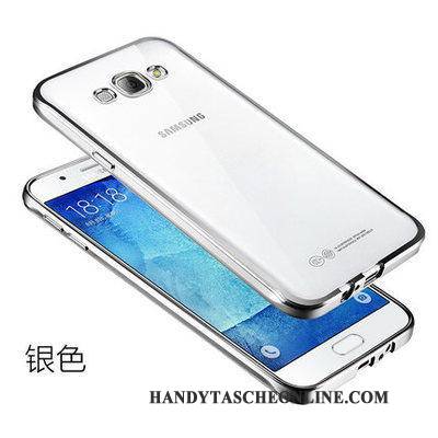 Hülle Samsung Galaxy J7 2015 Weiche Anti-sturz Transparent, Case Samsung Galaxy J7 2015 Schutz Handyhüllen Silber