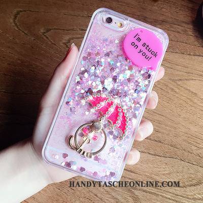 Hülle Samsung Galaxy J7 2015 Weiche Rosa Hängende Verzierungen, Case Samsung Galaxy J7 2015 Strass Handyhüllen Treibsand