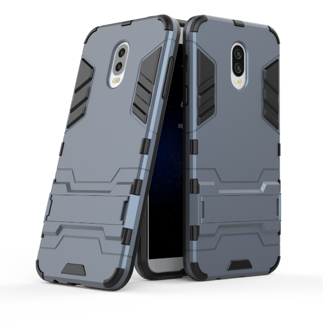 Hülle Samsung Galaxy J7 2016 Halterung Blau Handyhüllen, Case Samsung Galaxy J7 2016 Schutz Trend