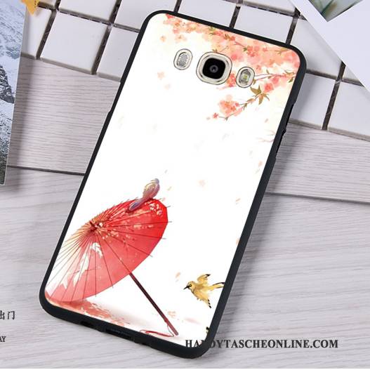 Hülle Samsung Galaxy J7 2016 Karikatur Handyhüllen Rot, Case Samsung Galaxy J7 2016 Taschen Neu