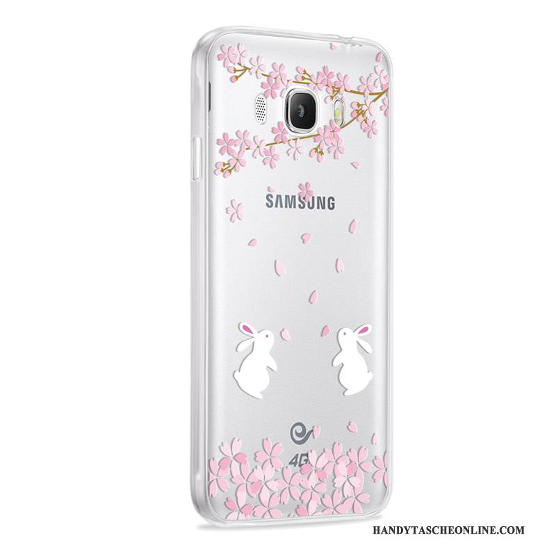 Hülle Samsung Galaxy J7 2016 Silikon Handyhüllen Anti-sturz, Case Samsung Galaxy J7 2016 Weiche Grau Rosa