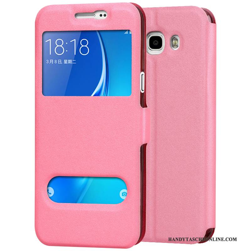 Hülle Samsung Galaxy J7 2016 Silikon Handyhüllen Rot, Case Samsung Galaxy J7 2016 Lederhülle