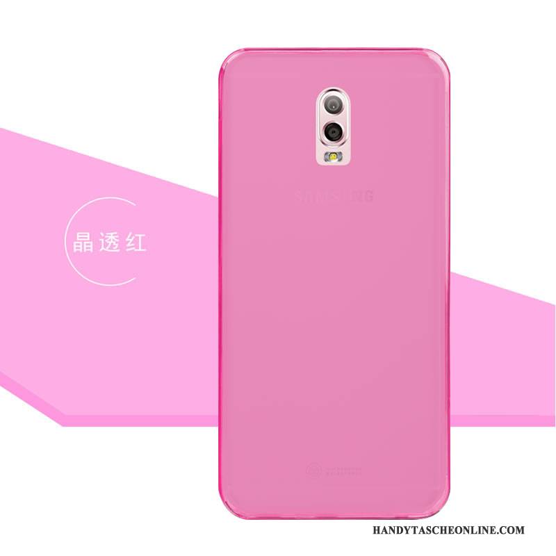 Hülle Samsung Galaxy J7 2016 Weiche Handyhüllen Farbe, Case Samsung Galaxy J7 2016 Schutz Rosa Transparent