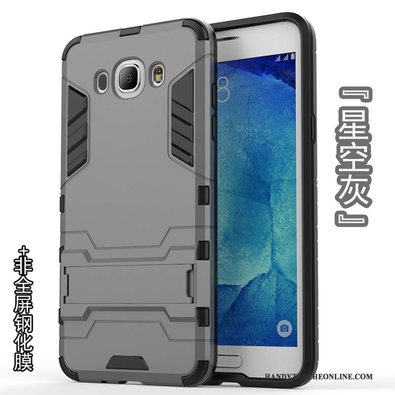 Hülle Samsung Galaxy J7 2016 Weiche Transparent Handyhüllen, Case Samsung Galaxy J7 2016 Silikon Silber Anti-sturz