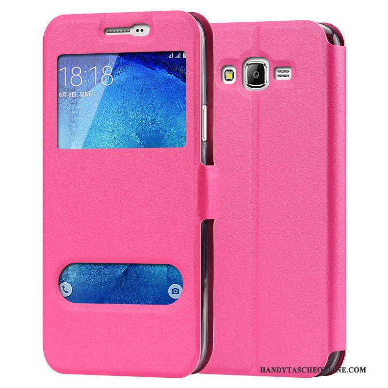 Hülle Samsung Galaxy J7 2017 Schutz Rot Handyhüllen, Case Samsung Galaxy J7 2017 Taschen