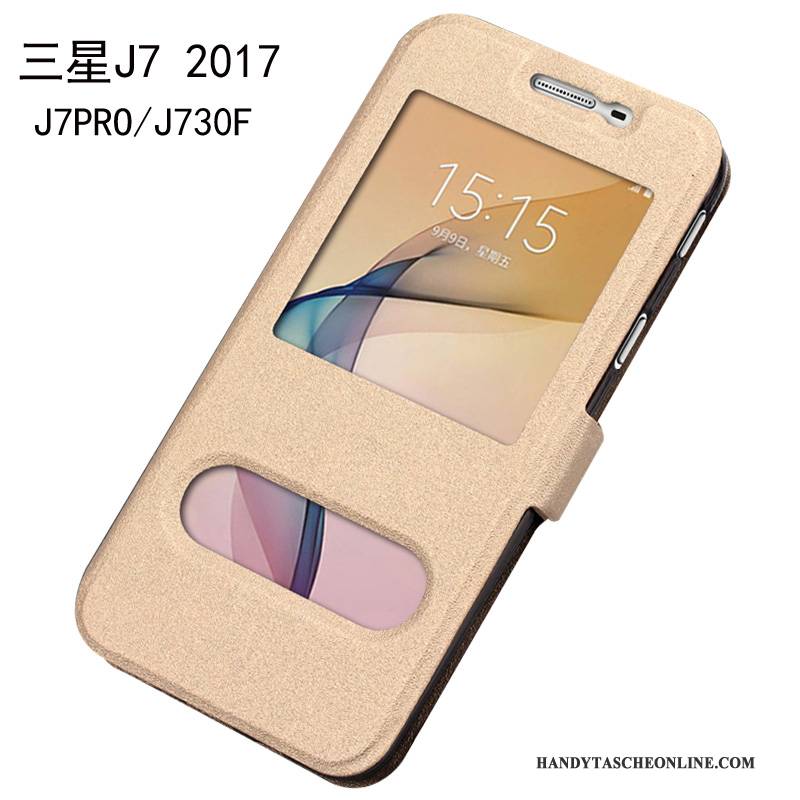 Hülle Samsung Galaxy J7 2017 Schutz Rot Handyhüllen, Case Samsung Galaxy J7 2017 Taschen