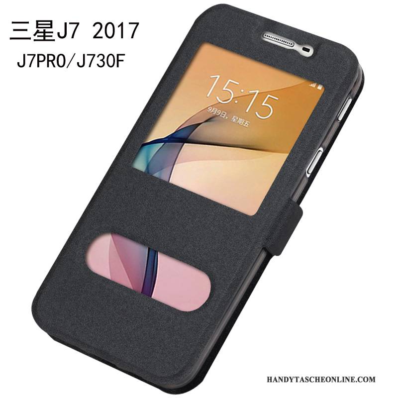 Hülle Samsung Galaxy J7 2017 Schutz Rot Handyhüllen, Case Samsung Galaxy J7 2017 Taschen