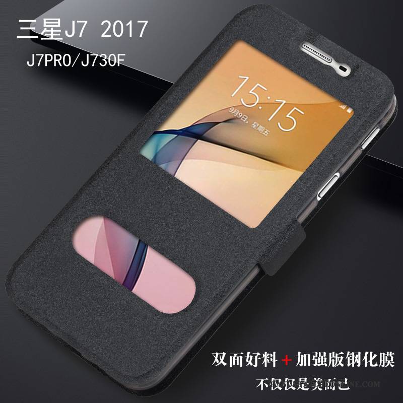 Hülle Samsung Galaxy J7 2017 Schutz Rot Handyhüllen, Case Samsung Galaxy J7 2017 Taschen