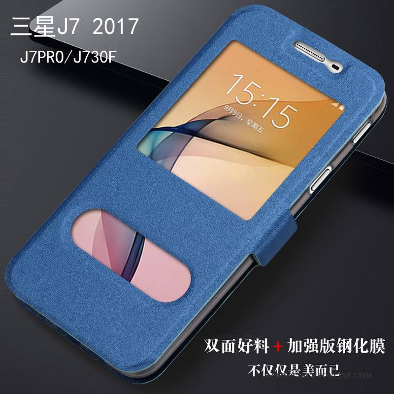 Hülle Samsung Galaxy J7 2017 Schutz Rot Handyhüllen, Case Samsung Galaxy J7 2017 Taschen